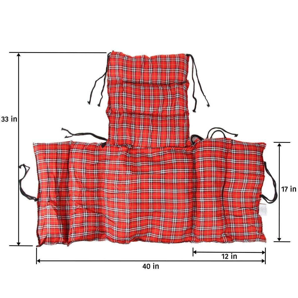 Wheelchair Seat Cushion, Comfort Wheelchair Cushion and Pad, Recliner Red