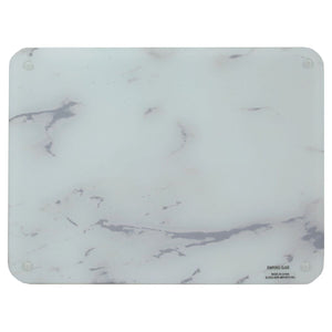 Glass Marble Board in White