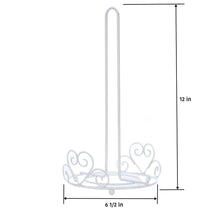 Paper Towel Holder With Scrolled Heart Design