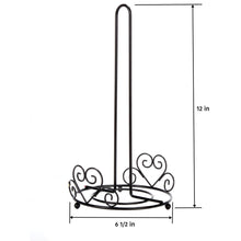 Paper Towel Holder With Scrolled Heart Design