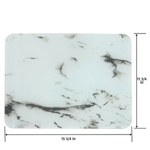 Glass Marble Board in White