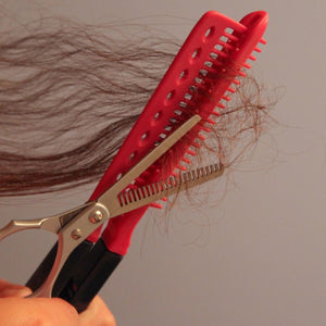 Hair Straightening And Cutting Comb