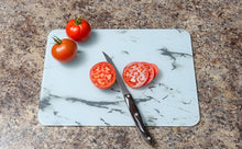 Glass Marble Board in White