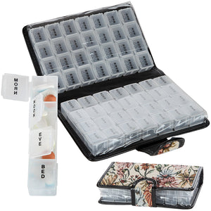 Two Week Tapestry Pill Organizer, 14 Day Pill Organizer