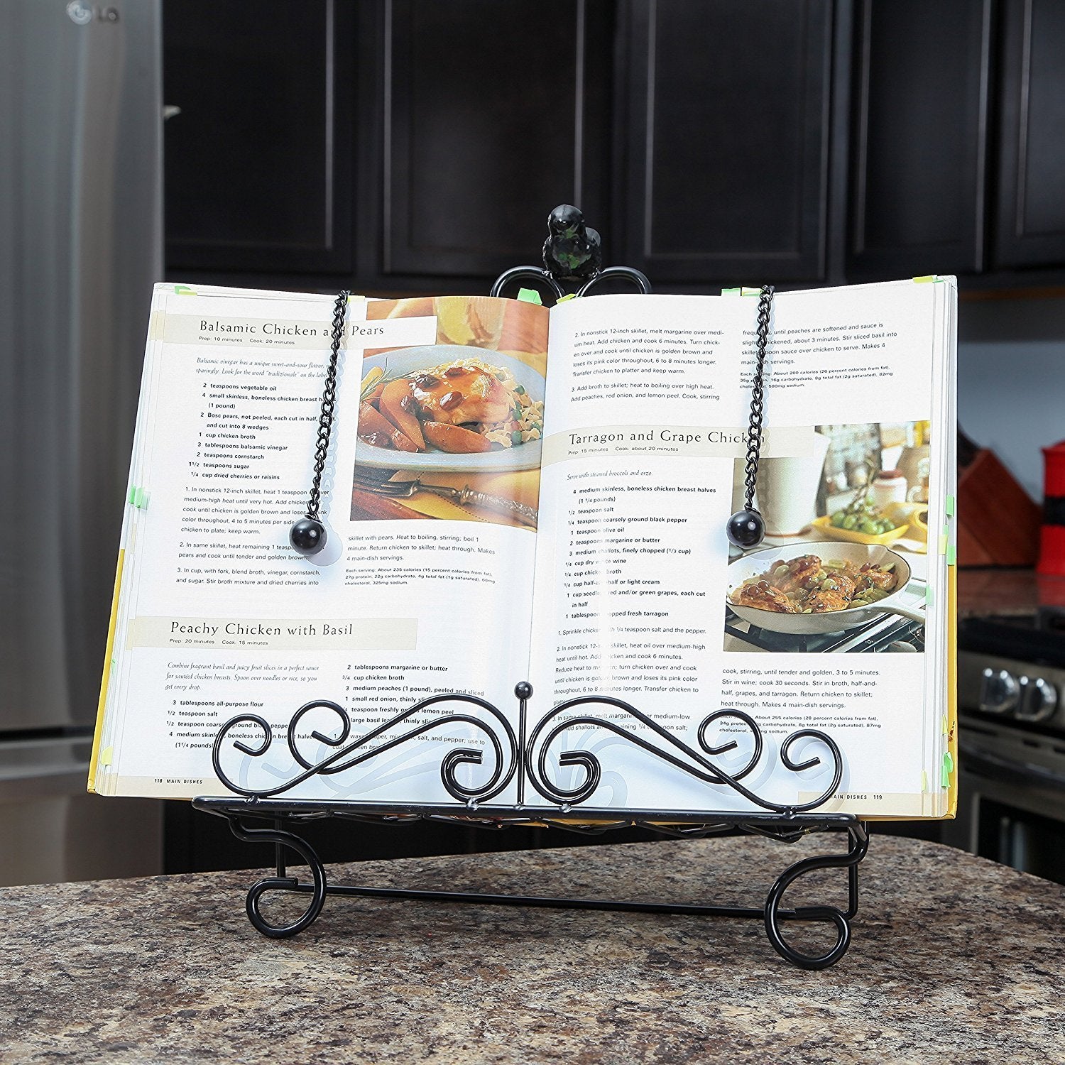 Decorative Metal Cookbook Stand Recipe Book Holder Easel – Trenton