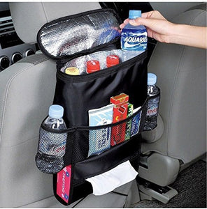 Car Seat Back Organizer and Multi-Pocket Travel Storage Bag