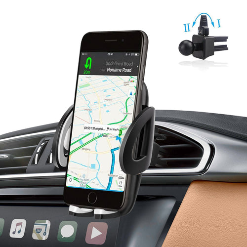 Air Vent Phone Holder Car Mount with Quick Easy Release Button and 360 Degree Rotation Cradle